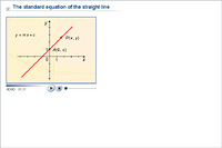 The standard equation of the straight line