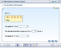 Differentiation of simple functions