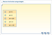 Recover the function using a tangent