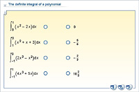The definite integral of a polynomial