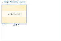 Example of decreasing sequence