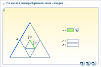 The sum of a convergent geometric series – triangles