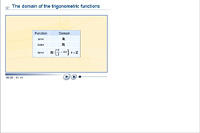 The domain of the trigonometric functions