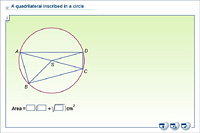 A quadrilateral inscribed in a circle