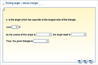 Finding angle – obtuse triangle
