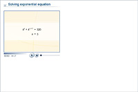 Solving exponential equation