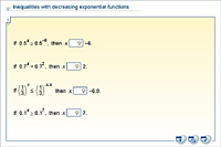 Inequalities with decreasing exponential functions