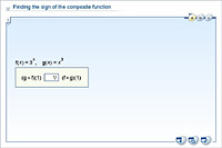 Finding the sign of the composite function