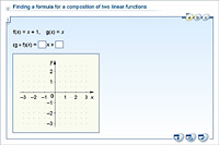 Finding a formula for a composition of two linear functions