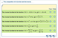 The composition of a function and its inverse