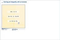 Solving an inequality with a modulus