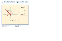 Definition of basic trigonometric ratios