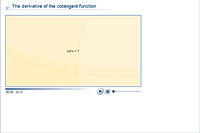 The derivative of the cotangent function