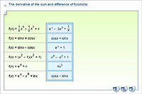 The derivative of the sum and difference of functions