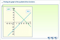 Finding the graph of the quotient of two functions