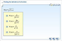Finding the derivative of a function