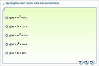 Applying the chain rule for more than two functions