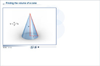 Finding the volume of a cone