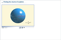 Finding the volume of a sphere