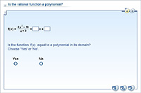 Is the rational function a polynomial?