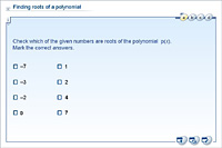 Finding roots of a polynomial