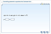 Converting parametric equations into Cartesian form
