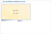 Sum and difference identities for the sine