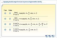 Applying double-angle formulas to prove a trigonometric identity