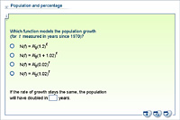 Population and percentage