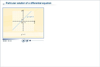 Particular solution of a differential equation