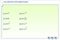 The explicit form of the implicit function