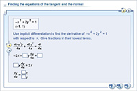 Finding the equations of the tangent and the normal