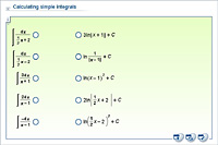 Calculating simple integrals