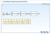 Calculating the integral using partial fractions