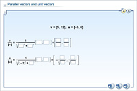Parallel vectors and unit vectors