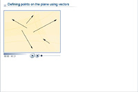 Defining points on the plane using vectors