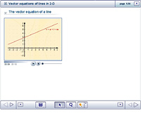 Vector equations of lines in 2-D