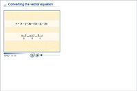 Converting the vector equation