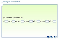 Finding the scalar product