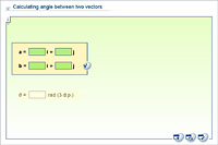 Calculating angle between two vectors