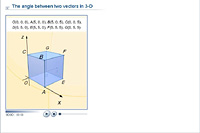 The angle between two vectors in 3-D