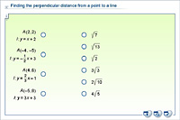 Finding the perpendicular distance from a point to a line