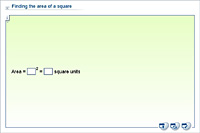 Finding the area of a square
