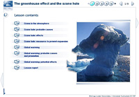 The greenhouse effect and the ozone hole