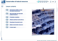 Conservation of natural resources