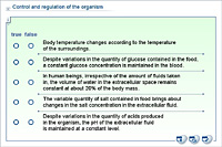 Control and regulation of the organism