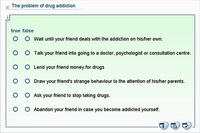 The problem of drug addiction