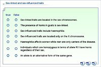 Sex-linked and sex-influenced traits