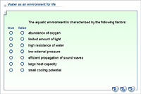 Water as an environment for life