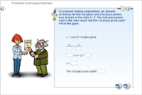 Problems involving proportion